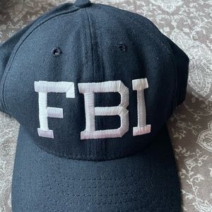 FBI cap with challenge coin